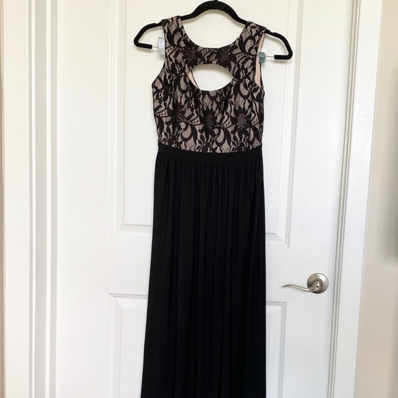 Morgan & Co Sparkly Strap Dress w/ front opening - Picture 1 of 5